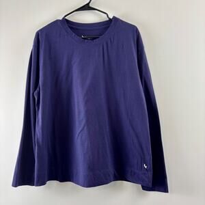 Koolaburra by UGG L Long Sleeve 100% Cotton Tee in Blue Loose fit Women's